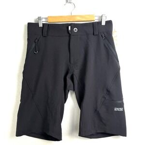 IXS Carve Digger SHORTS Mens Small Black Biking MTB Mountain Baggy‎ Stretch NEW